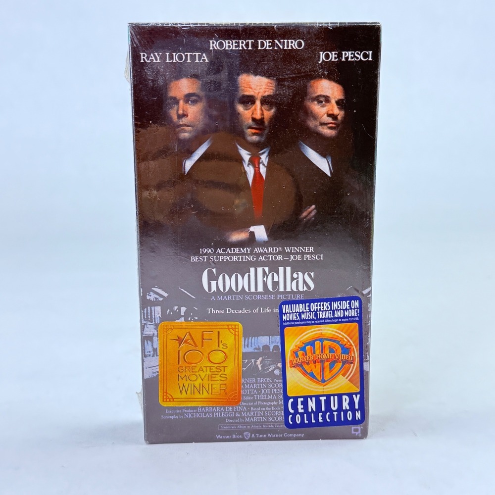 GoodFellas VHS 1991 Martin Scorsese Robert De‎ Niro Sealed Warner Home Video